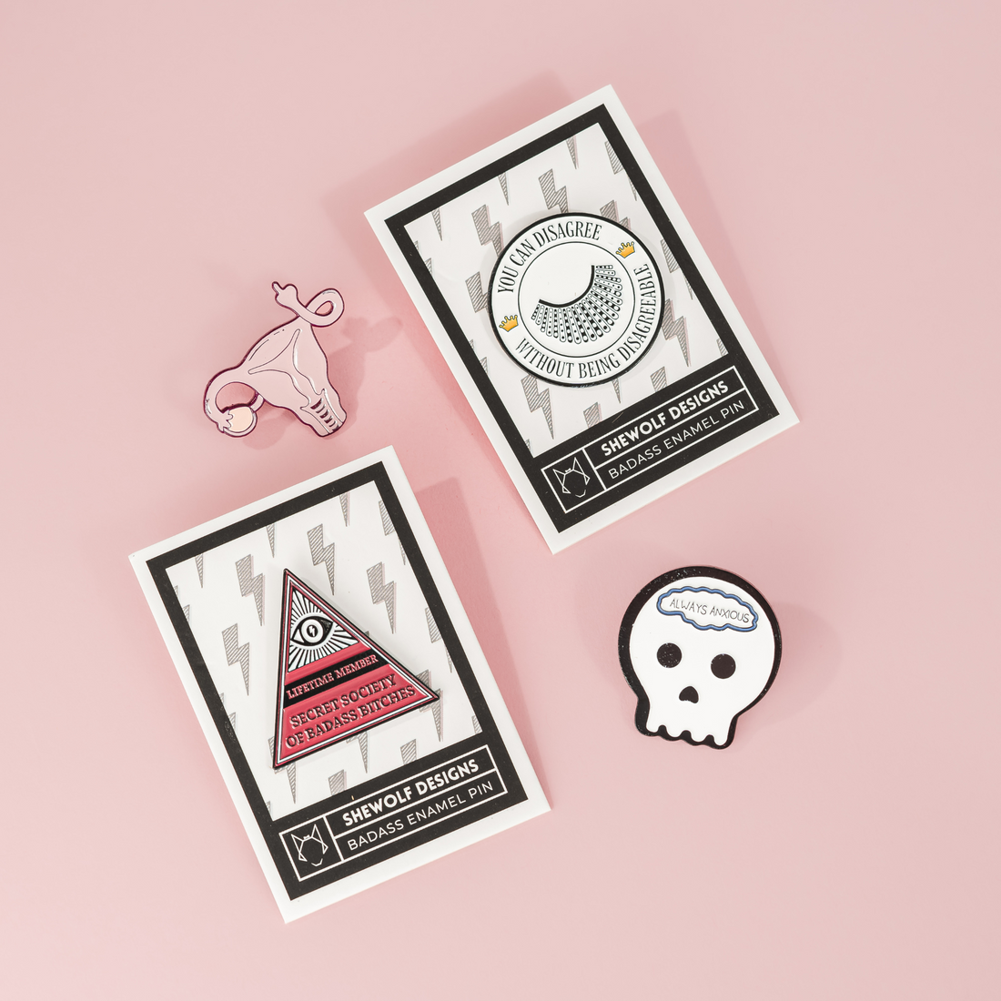 Notorious RBG enamel pin