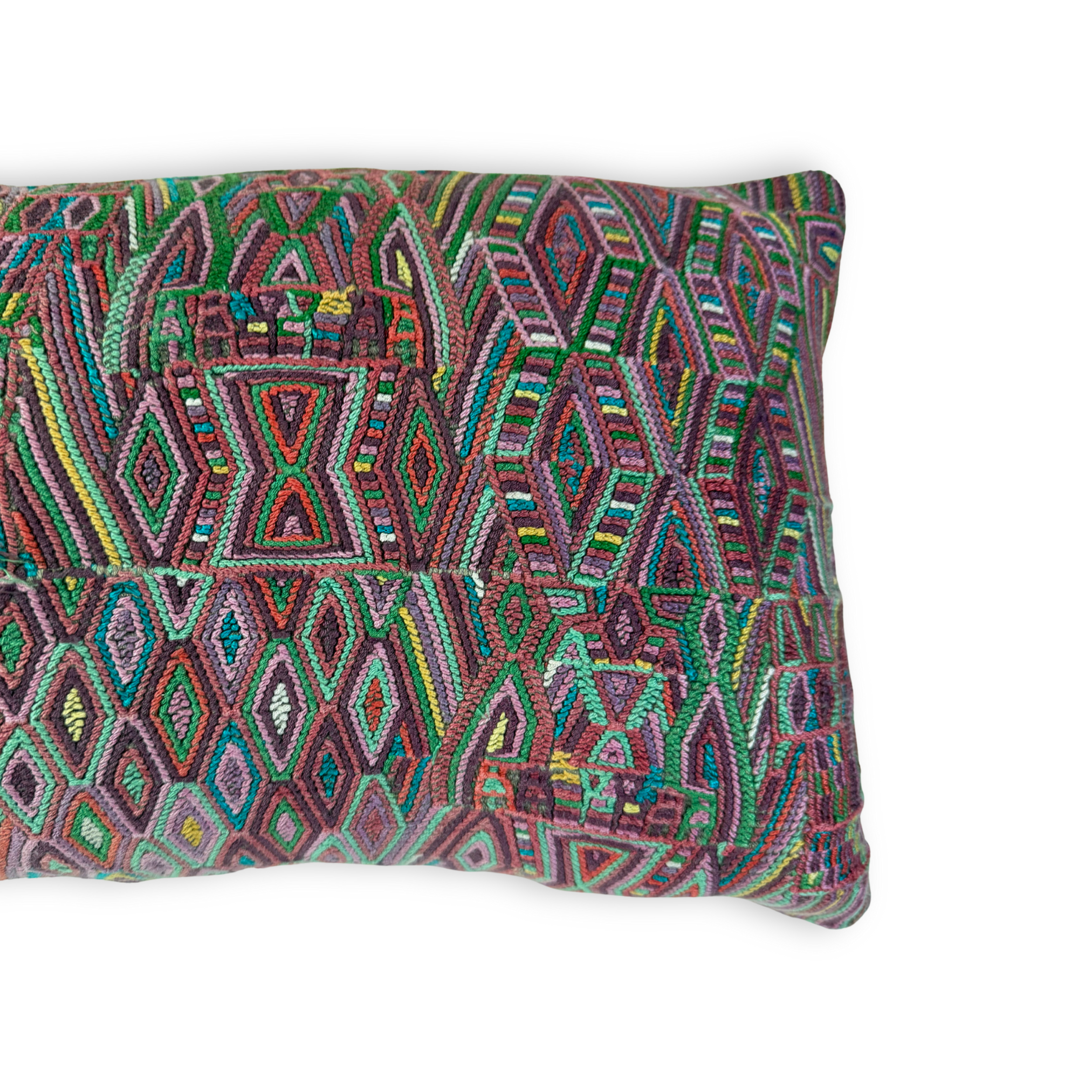 Huipil &amp; Hemp Throw Pillow Cover