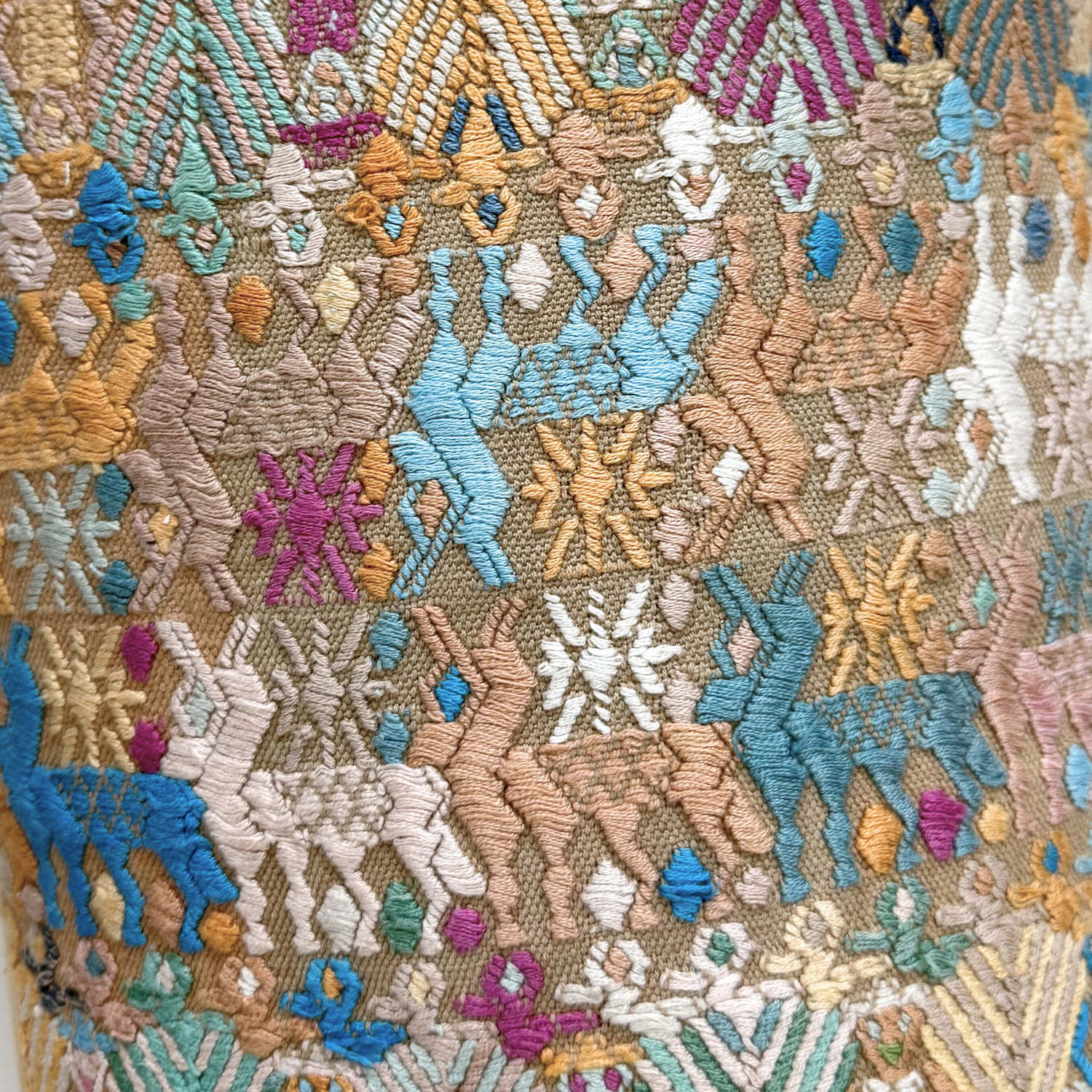 Huipil &amp; Hemp Throw Pillow Cover