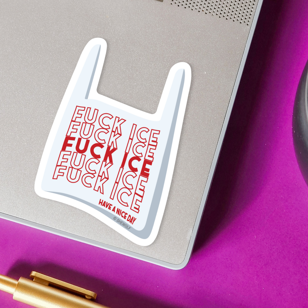 Fuck ICE Bag Sticker