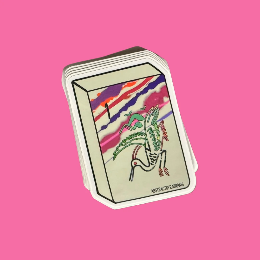 Mahjong Tile Sticker - One Bam