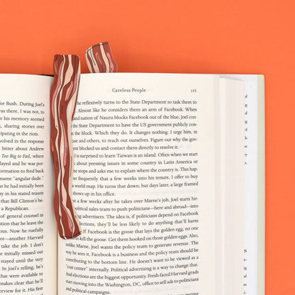 Bacon Die Cut Bookmarks | 2-Pack Funny Food Bookmarks