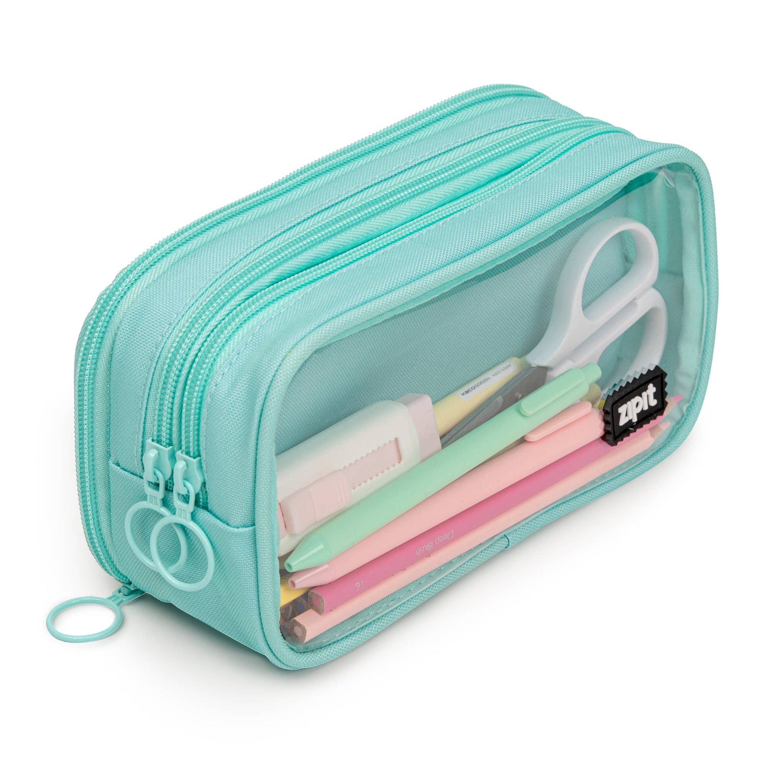 ZIPIT Half &amp; Half Pencil Case, Aesthetic Pouch