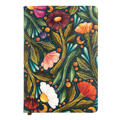 Nightsky Floral Embossed Journal Notebook
