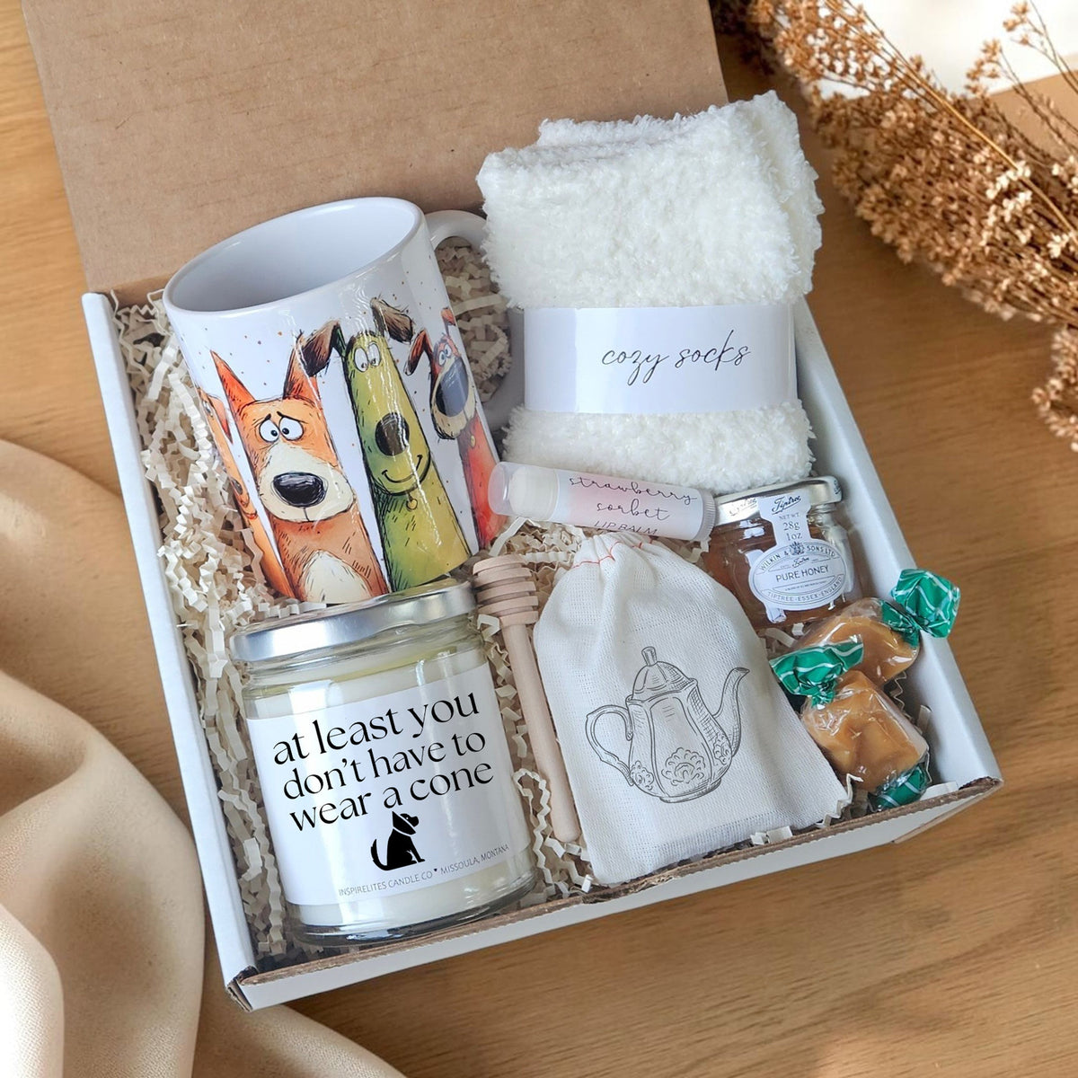 Funny Get Well Cozy Gift Box - At Least You Don&