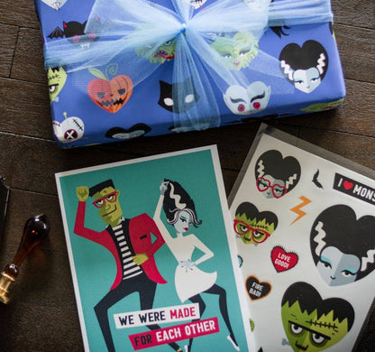I ❤️ Monsters Vinyl Sticker Sheet | Cute Classic Monster Stickers
