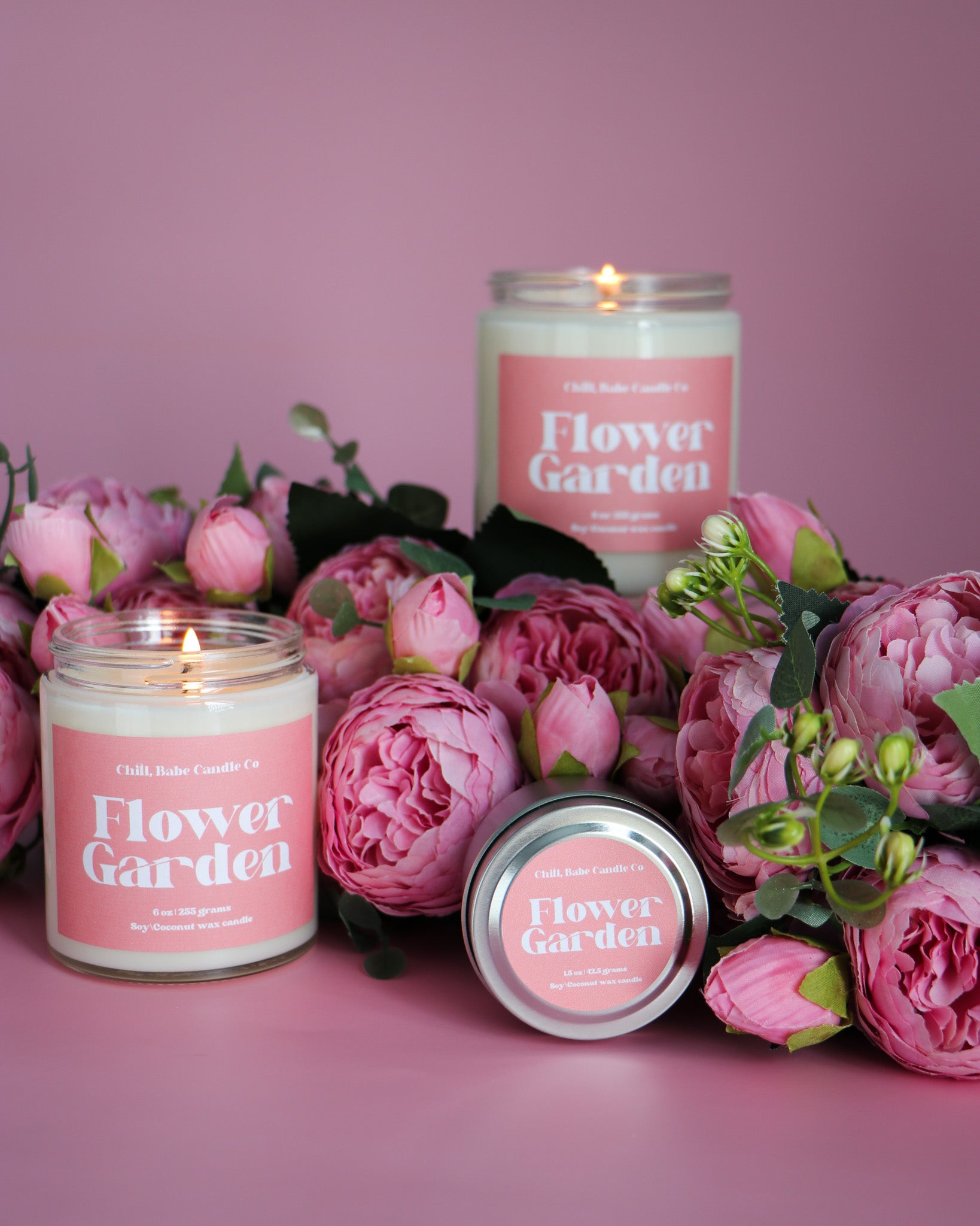 Flower Garden Candle | Magnolia + Peony all sizes