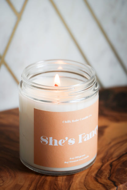 She’s Fancy Candle | Amber + Driftwood
