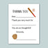 The image is a white card with a baseball bat and ball on it, along with a message expressing gratitude.
