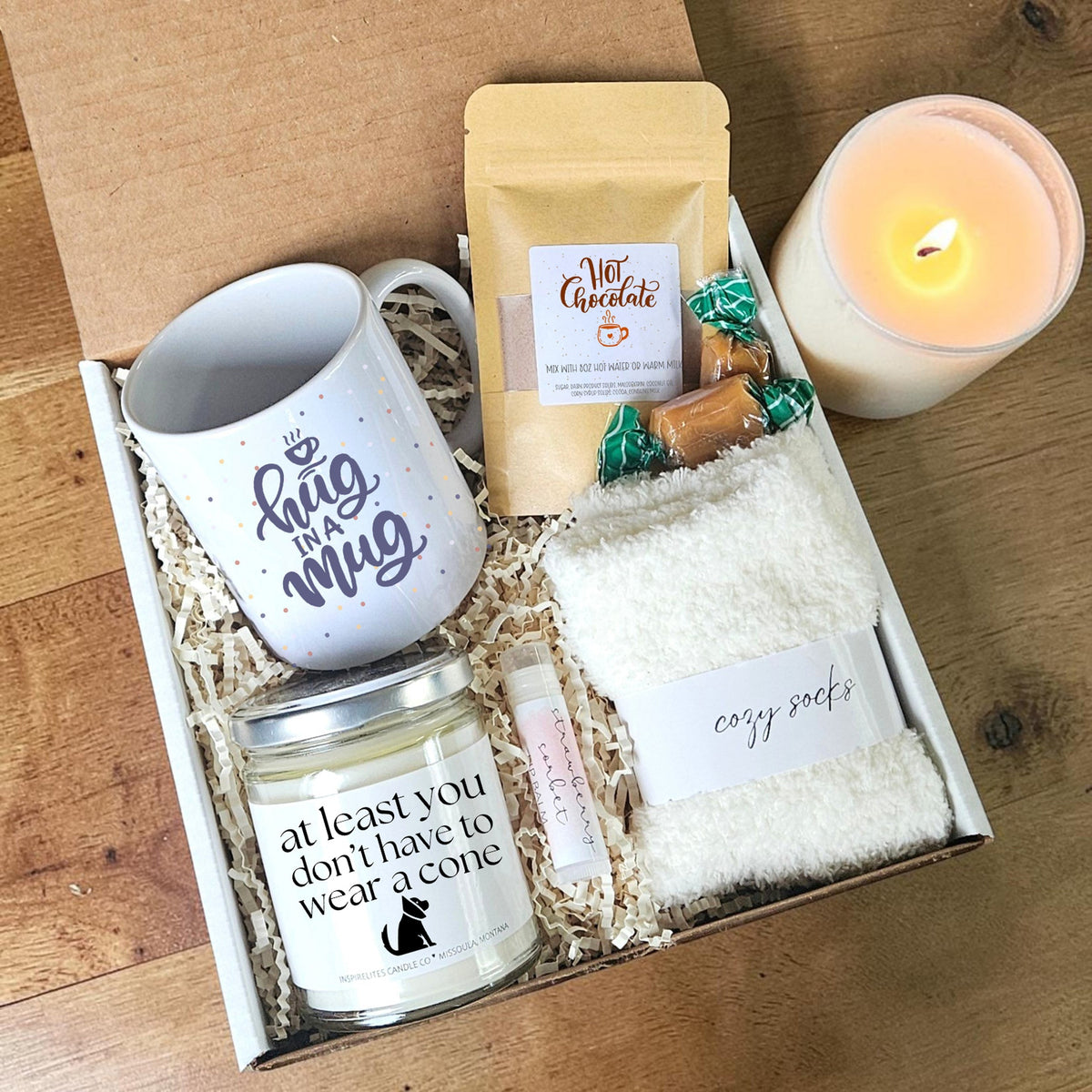Funny Get Well Cozy Gift Box - At Least You Don&