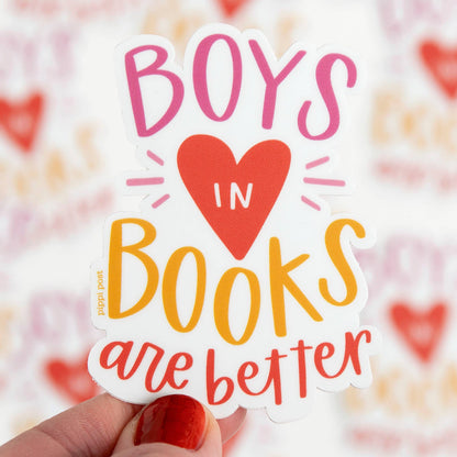 Boys in Books Sticker