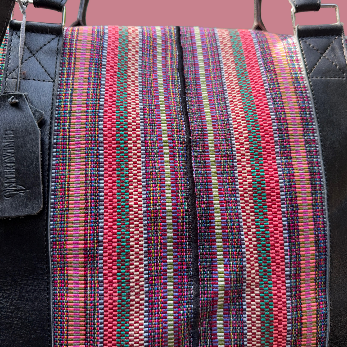 Huipil Mini-Weekender - Handwoven Travel Bag