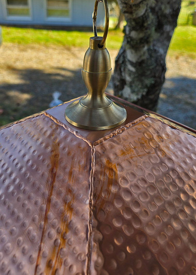 EasyFill™ Copper and Brass Square bird feeder 3102-SQ