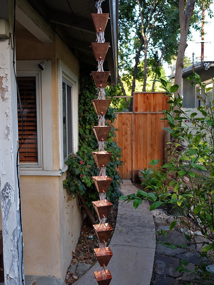 Medium Square Cups Unfinished Pure Copper 