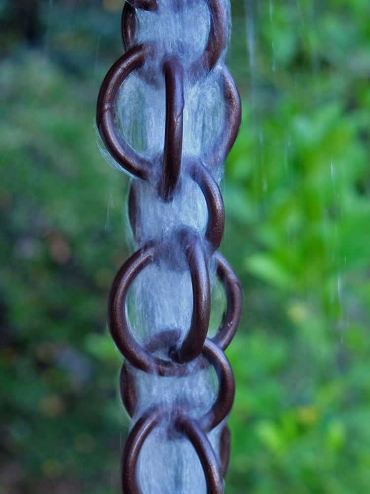 Powder Coated Bronze Aluminum Double Loops Link Chain 