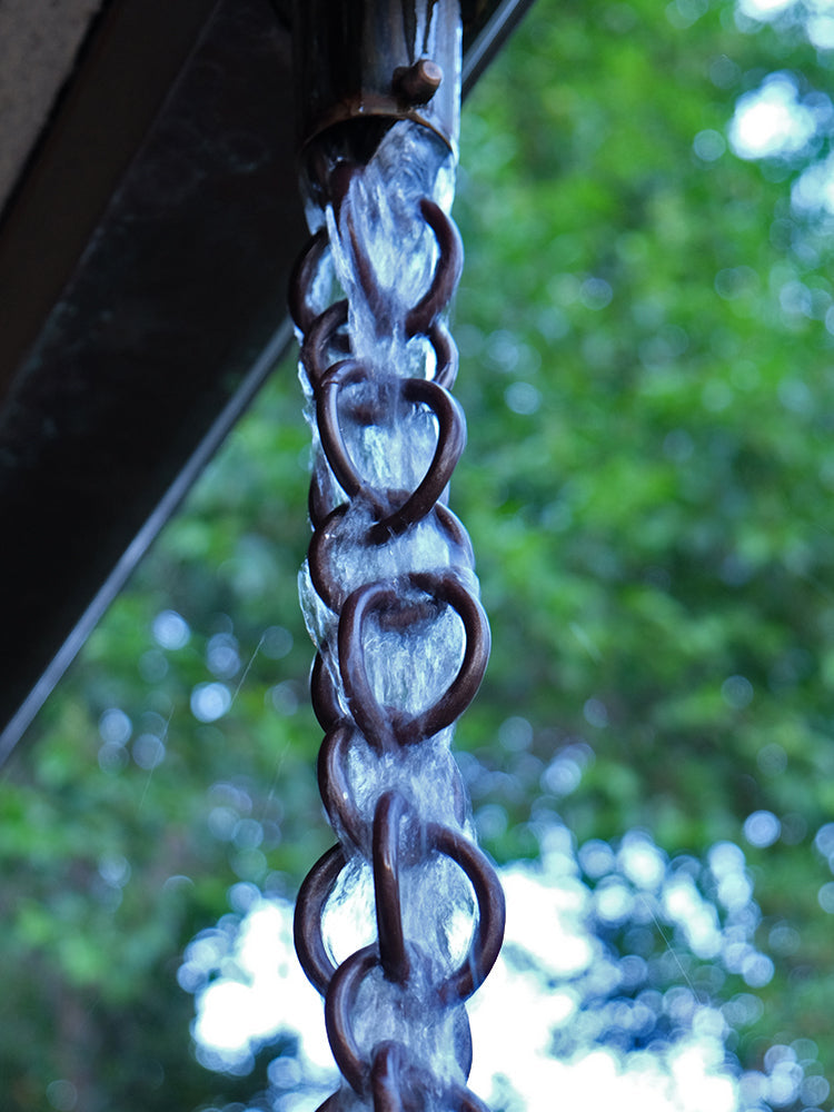 Powder Coated Bronze Aluminum Double Loops Link Chain 