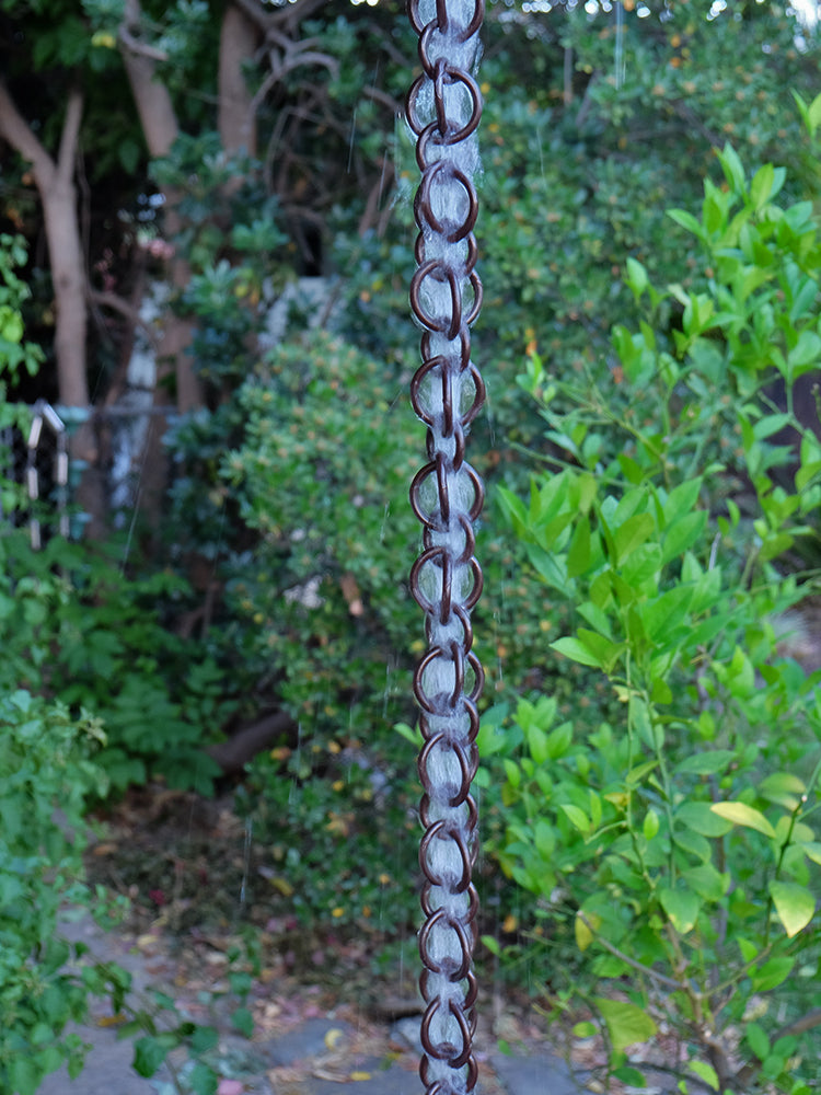 Powder Coated Bronze Aluminum Double Loops Link Chain 