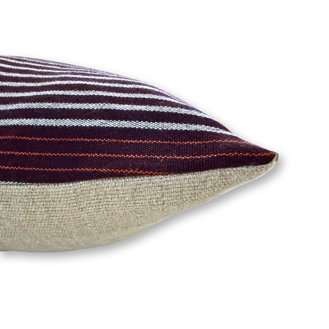 Huipil &amp; Hemp Throw Pillow Cover