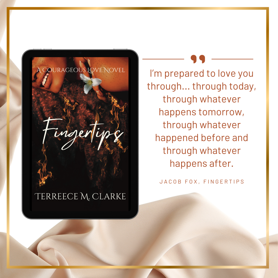 Fingertips, A Courageous Love Novel | Signed by Author Printed edges