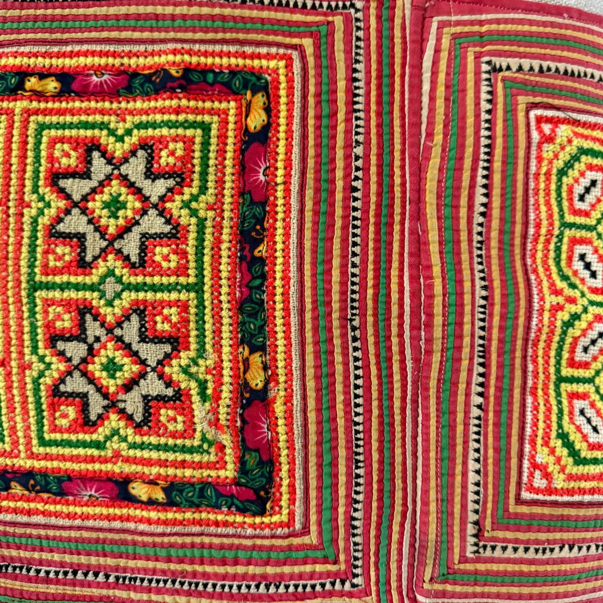 Hmong &amp; Hemp Throw Pillow Cover