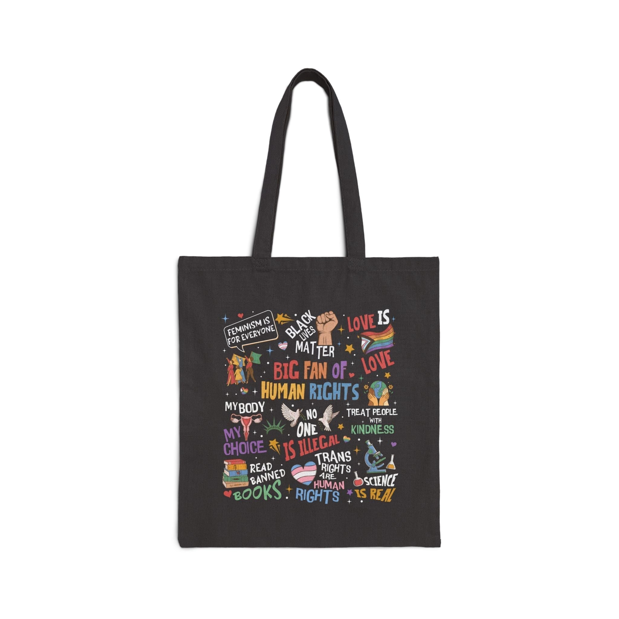 Big Fan of Human Rights - Canvas Tote Bag