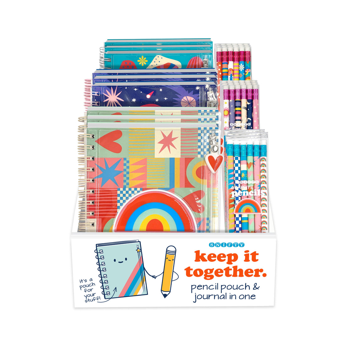 Keep It Together Pencil Pouch Journal- Geo Love