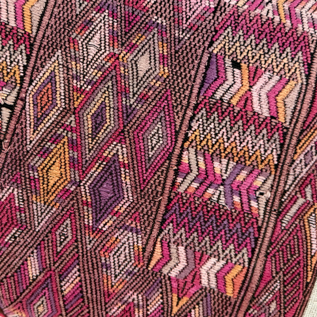 Huipil &amp; Hemp Throw Pillow Cover