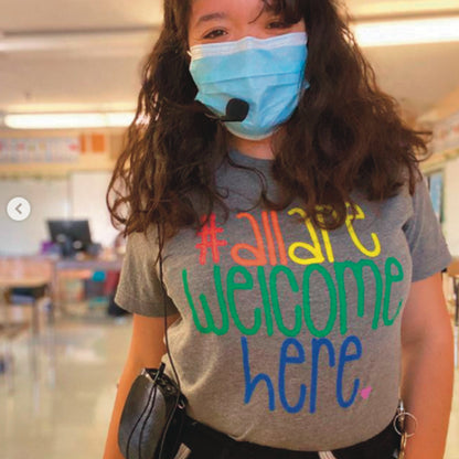 All Are Welcome Here Classic Tee