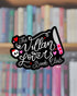 Sticker with &
