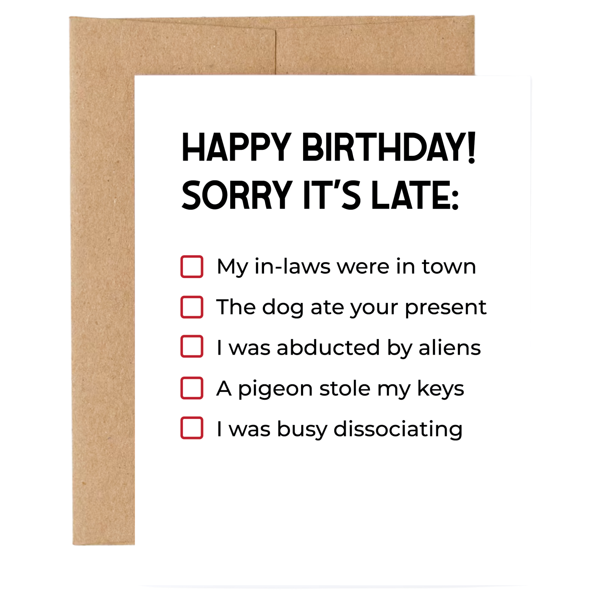 Belated Birthday Card