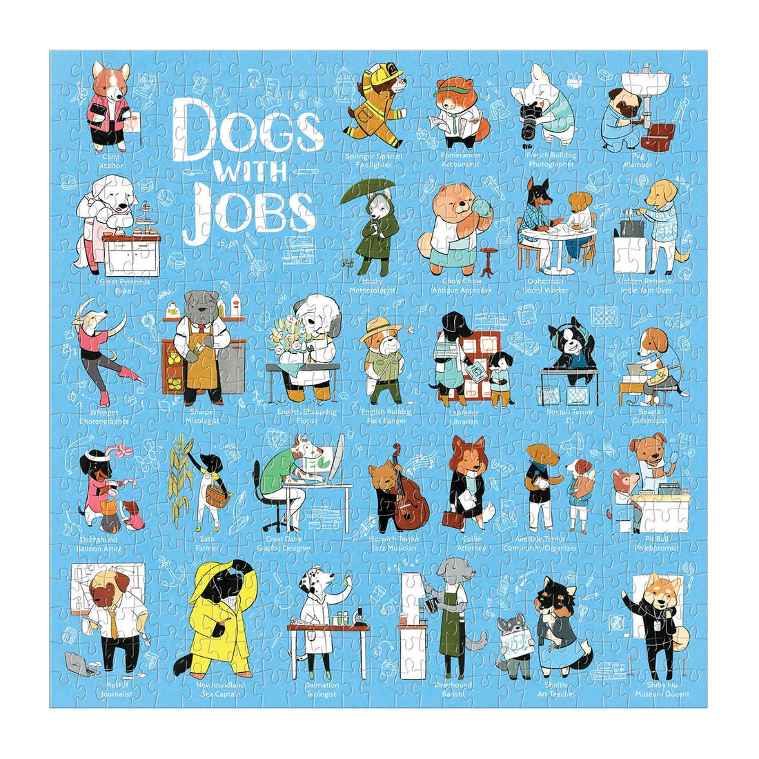 Dogs With Jobs 500 Piece Puzzle