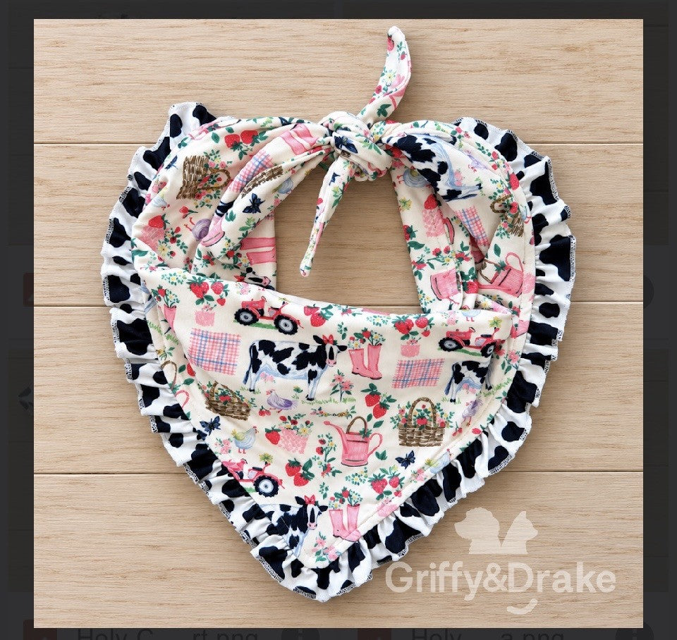 The Ruffle Bandana Collection in Multiple Patterns &amp; Sizes