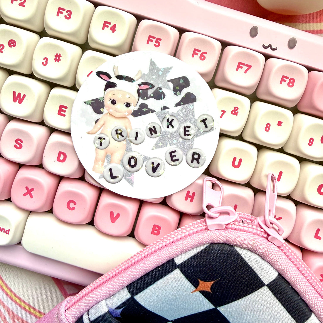 Angel Trinket Lover Holographic Sticker