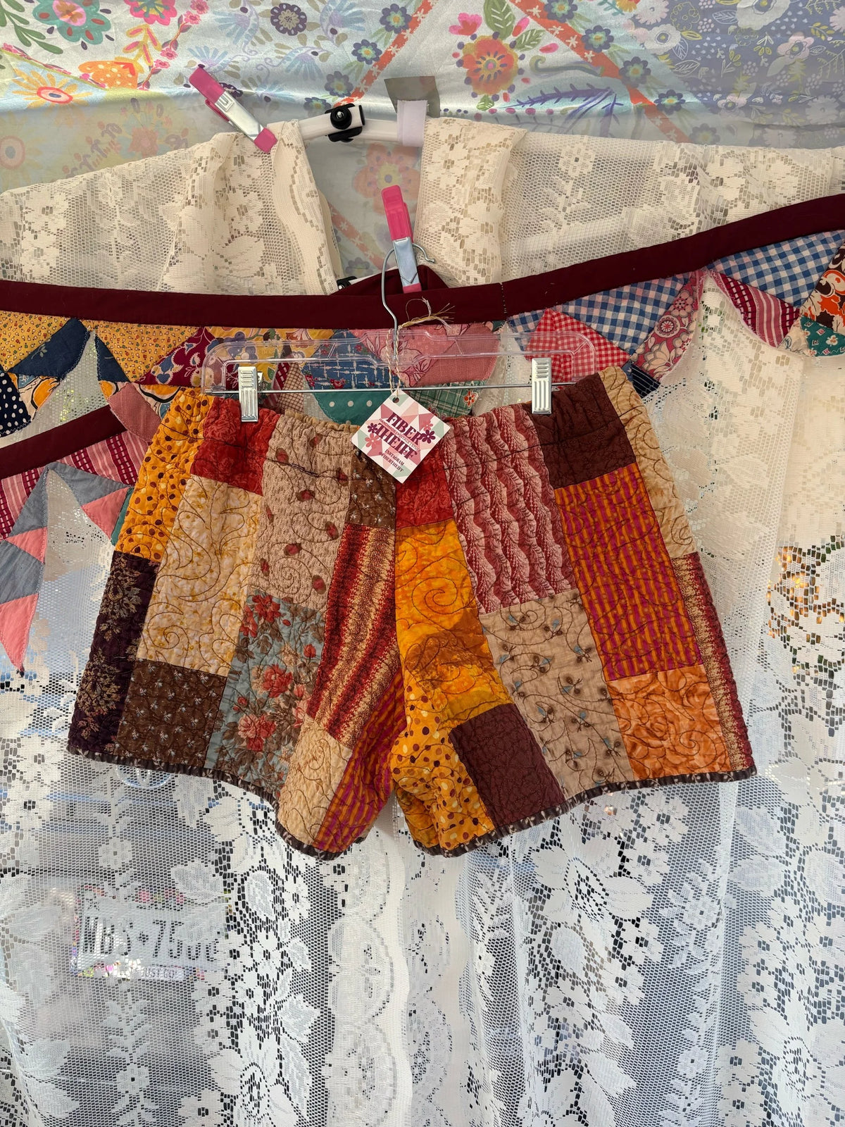 Quilted fall shorts XL