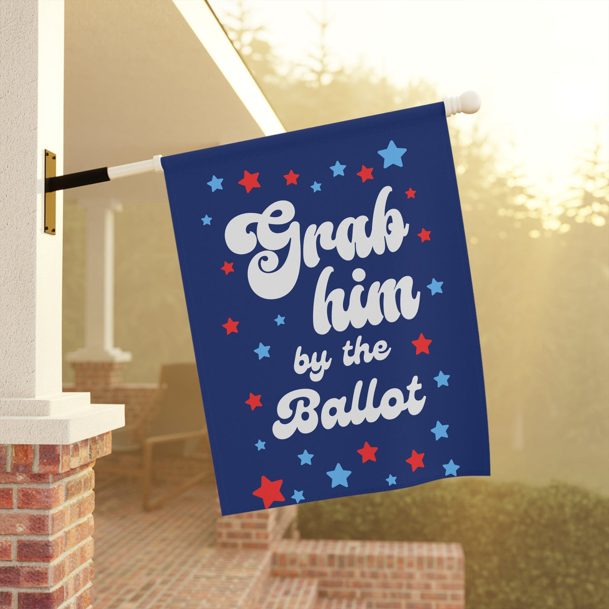 Grab Him by the Ballot Flag | Feminist Anti-Trump Flag