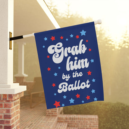 Grab Him by the Ballot Flag | Feminist Anti-Trump Flag