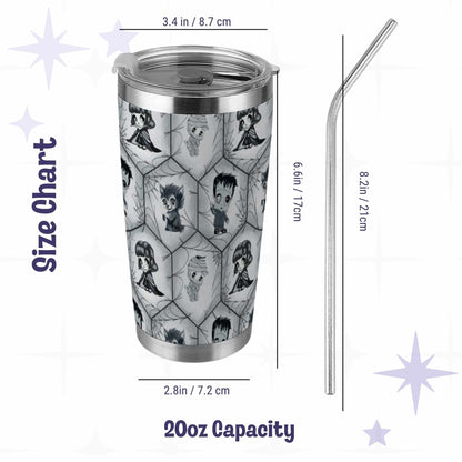 The Classics Monster Tumbler, Black and White