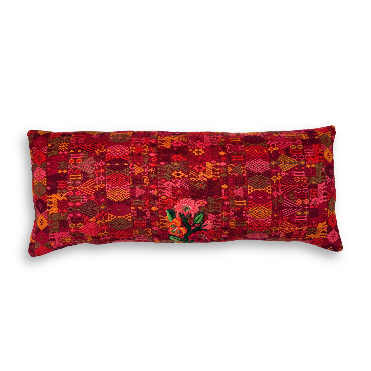 Huipil &amp; Hemp Throw Pillow Cover