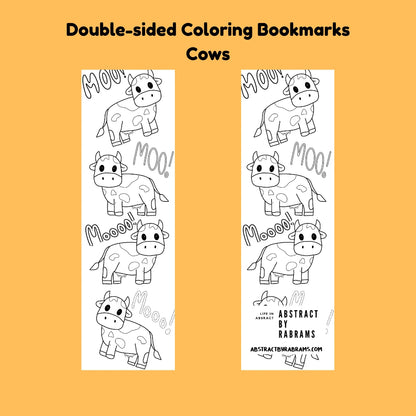 Double-Sided Coloring Bookmarks - 4 different Options
