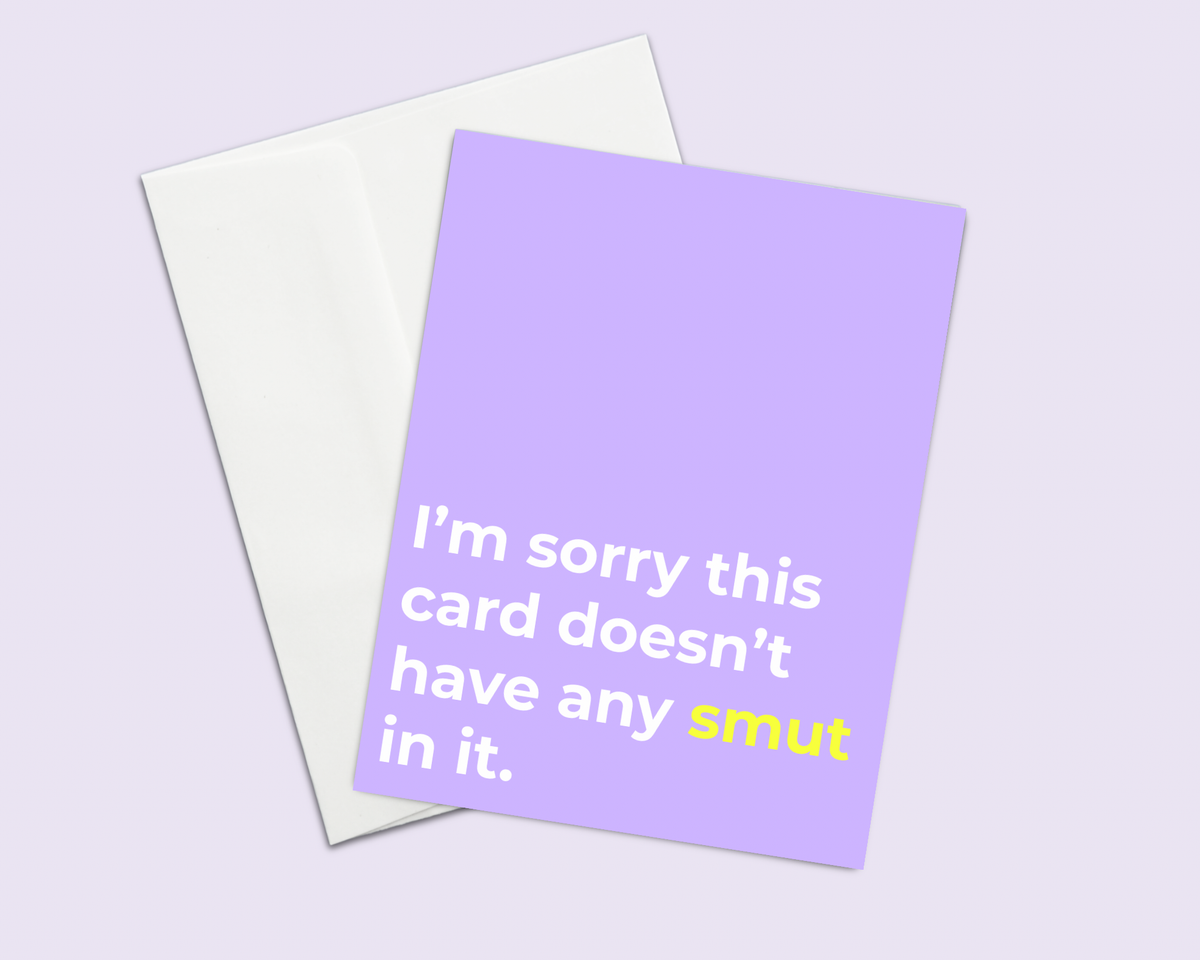 Funny Smut Reader Greeting Card | Spicy Romance Book Lover Gift