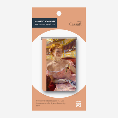 Mary Cassatt Magnetic Bookmark — Woman with a Pearl Necklace