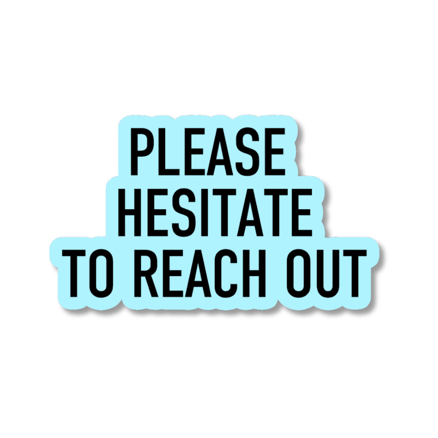 Sticker with text &