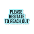 Sticker with text &