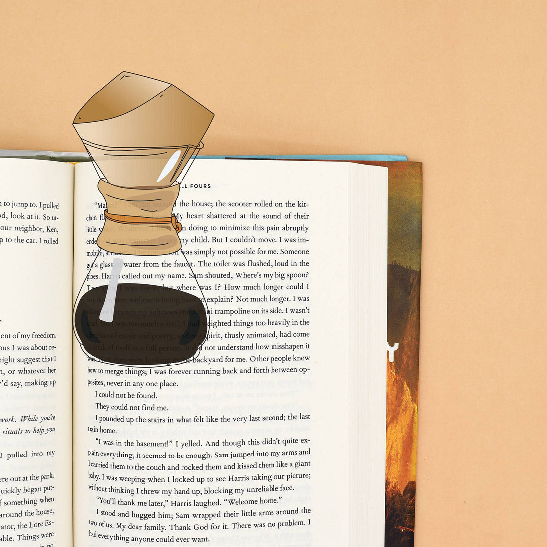 Coffee Pour Over Die Cut Bookmark – Clear Lexan