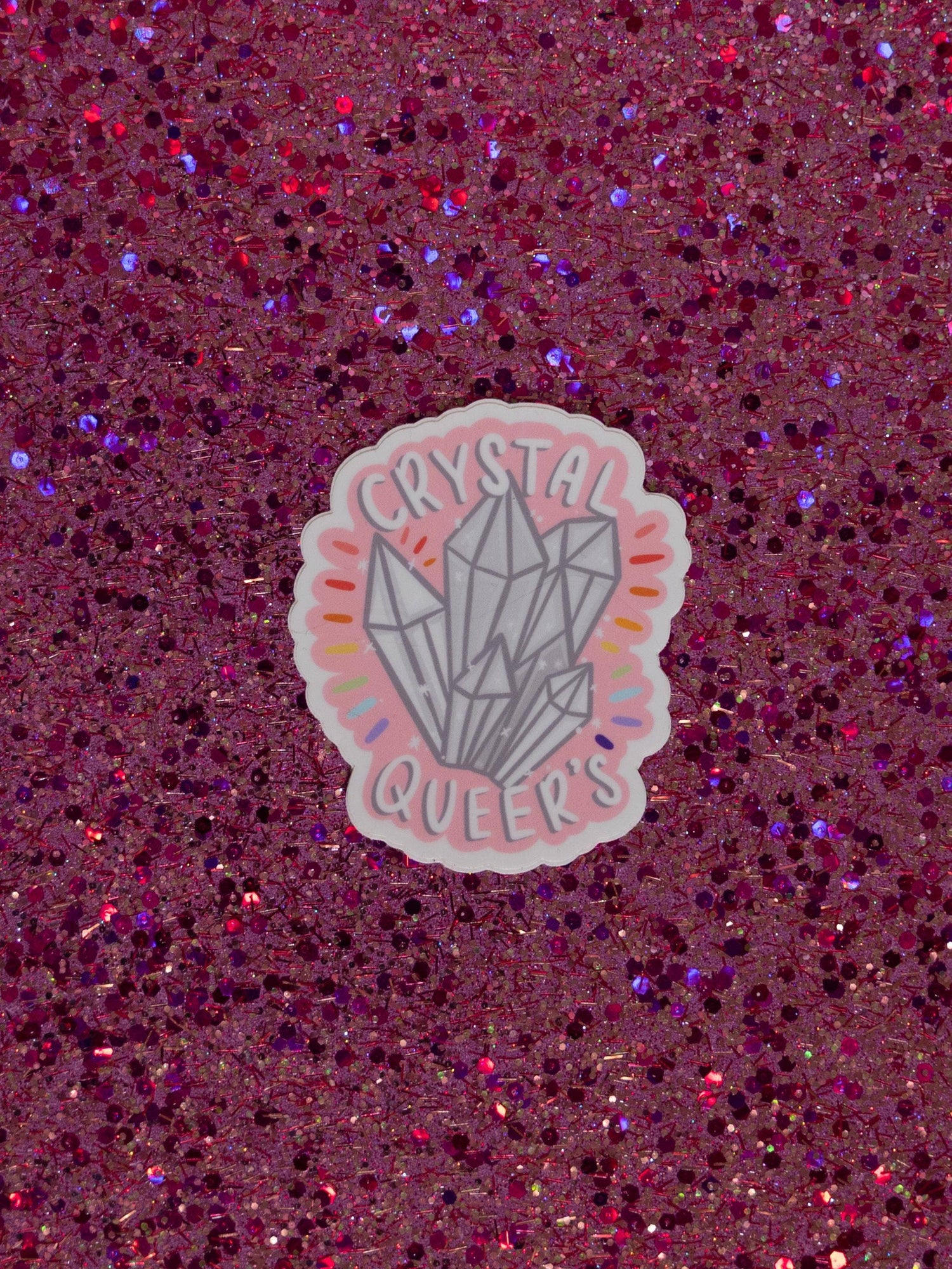Crystal &amp; Gemstone Queer Stickers