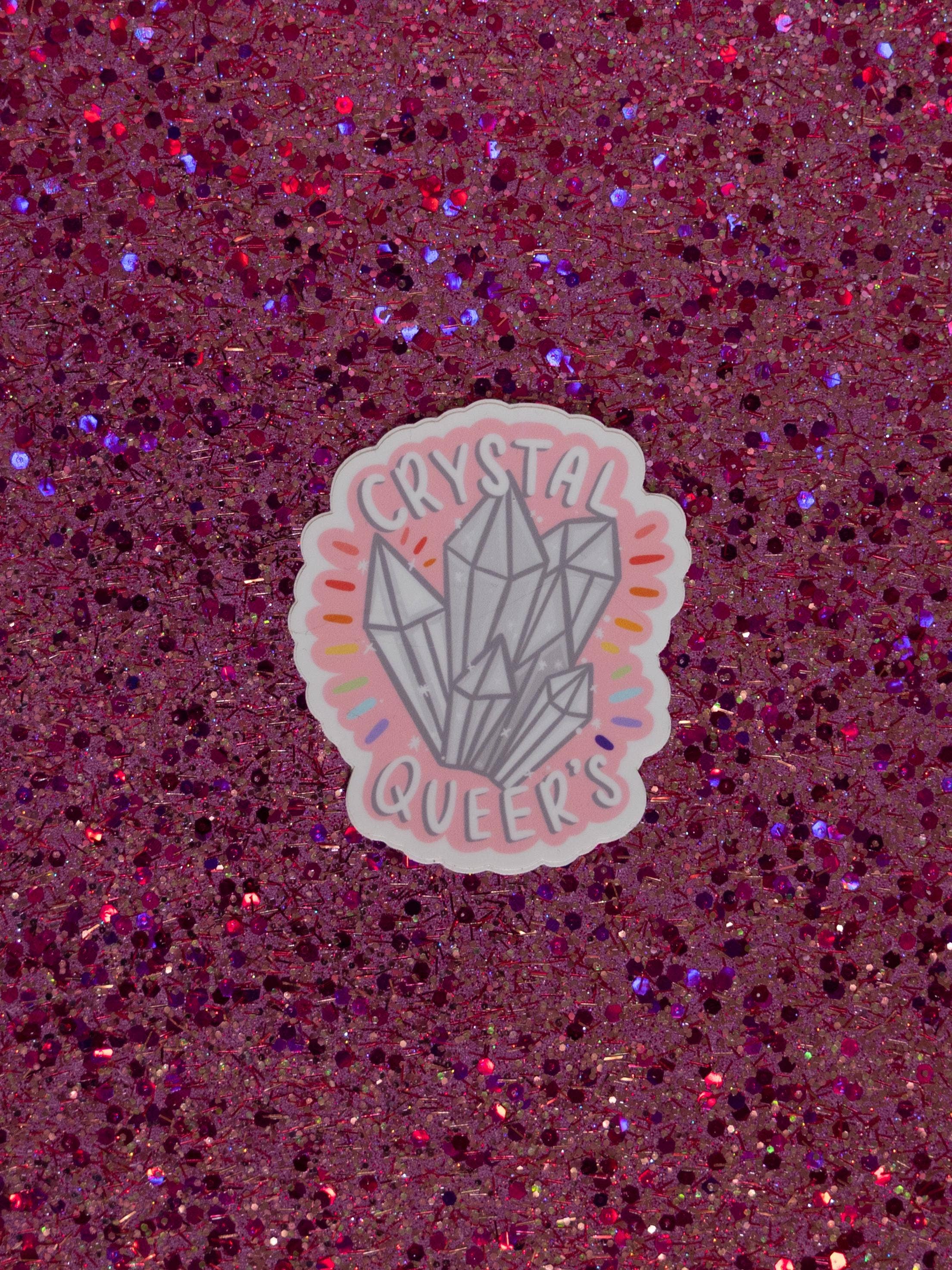 Crystal &amp; Gemstone Queer Stickers