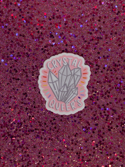 Crystal &amp; Gemstone Queer Stickers