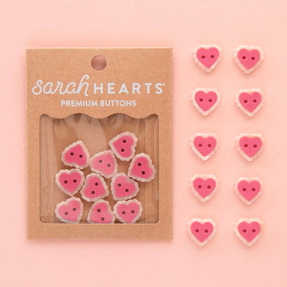 Pink Sweet Heart Small 5/8" Buttons