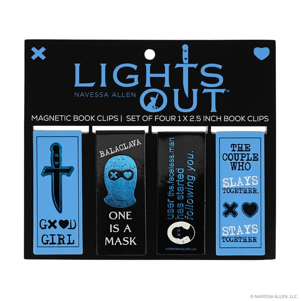 Official Lights Out Magnetic Bookmark Set | Navessa Allen (4-Pack)