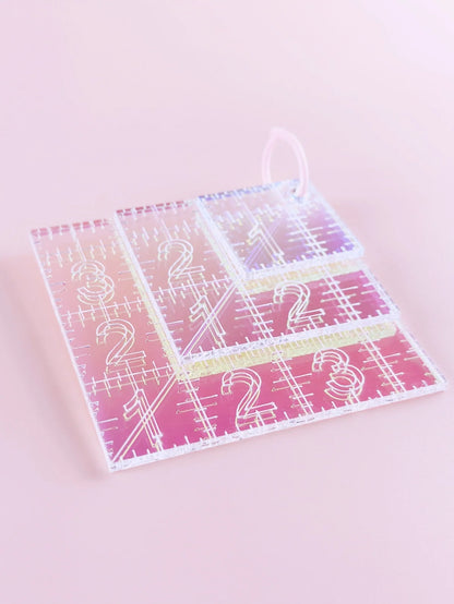 Mini Squares Set - Iridescent Quilting Rulers